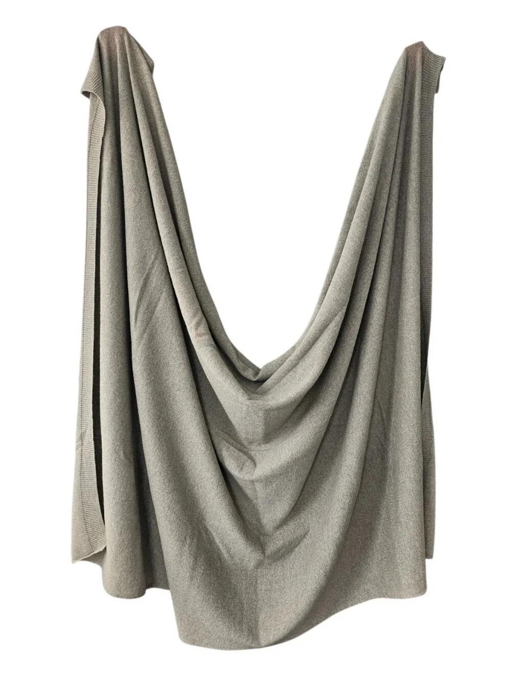 Barney's New York 100% Cashmere Throw Blanket In Taupe 40x60